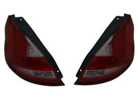 Set stopuri tuning FORD FIESTA (JA8), 01.2013-12.2017, partea stanga+dreapta, Taiwan, cu Lampa pozitie parcare fibra optica, LED, rosu, fumuriu, cu harnasament de cabluri