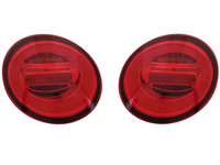 Set stopuri tuning VOLKSWAGEN BEETLE (1C/9C/1Y), 01.1998-05.2005, partea stanga+dreapta, Taiwan, indicator dinamic, LED, rosu, transparent