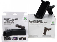 Set Suport Telefon / Tableta + Adaptor Suport Tetiera Oe Skoda Smart Holder - Multimedia Holder 3V0061129 + 3V0061128