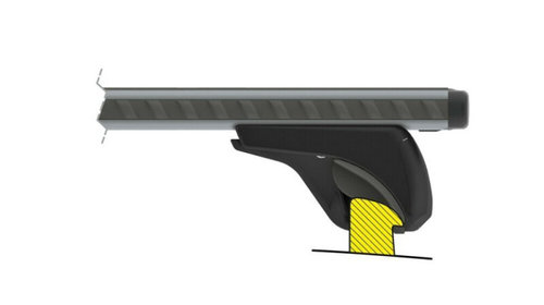 Set suporti portbagaj complet Silenzio In-Rail din aluminiu montaj in sina 2buc - M - Evos IA LAMN15105