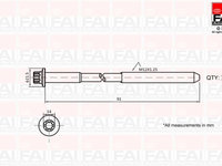 Set surub chiulasa B2101 FAI AUTOPARTS pentru Mitsubishi L Mitsubishi Triton