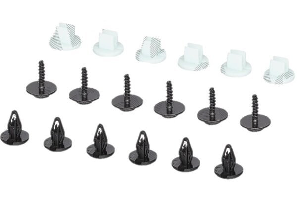 Set suruburi fixare scut bara fata Ford Edge 2014-, Escape 2016-2020, Focus 3, 2010-2018, Focus 2018-, Kuga, 2013-2016, C-Max, 11.2010-12.2014, pentru scut bara fata, 18 bucati