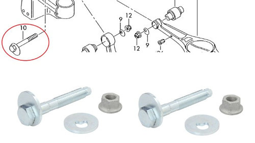 Set suruburi reglaj roti spate Audi 2000-2021