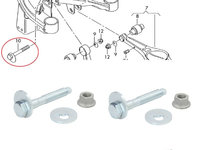 Set suruburi reglaj roti spate Seat 2000-2021