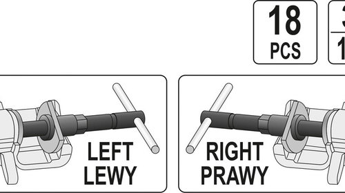 Set Trusa Separatoare Pentru Etrier Frana 18 Buc Yato YT0682