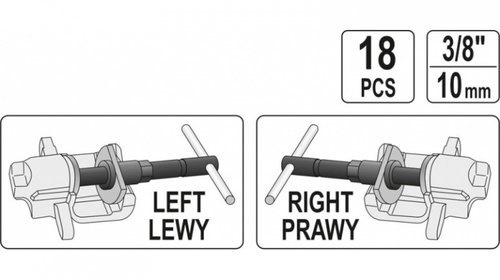 Set Trusa Separatoare Pentru Etriere Frana 18 Buc Yato YT0682