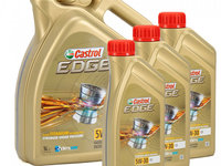 Set Ulei Motor Castrol Edge 5W-30 C3 5L 1552FD + 3 Buc Ulei Motor Castrol Edge 5W-30 C3 1L 15530D