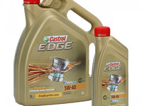 Set Ulei Motor Castrol Edge Titanium Fst 5W-40 5L + Ulei Motor Castrol Edge Titanium Fst 5W-40 1L 1535FA