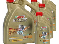 Set Ulei Motor Castrol Edge Titanium Fst 5W-40 5L + 4 Buc Ulei Motor Castrol Edge Titanium Fst 5W-40 1L 1535FA