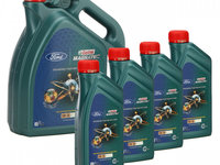 Set Ulei Motor Castrol Magnatec Ford 0W-30 D 5L 15D5FF + 4 Buc Ulei Motor Castrol Magnatec Ford 0W-30 D 1L 15D5FD