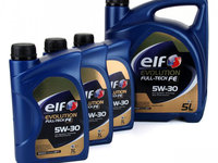 Set Ulei Motor Elf Evolution Full Tech FE 5W-30 5L + 3 Buc Ulei Motor Elf Evolution Full Tech FE 5W-30 1L