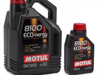 Set Ulei Motor Motul 8100 Eco-Nergy 5W-30 5L 102898 + Ulei Motor Motul 8100 Eco-Nergy 5W-30 1L 102782