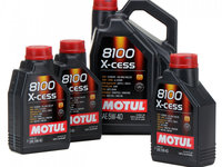 Set Ulei Motor Motul 8100 X-Cess 5W-40 5L 102870 + 3 Buc Ulei Motor Motul 8100 X-Cess 5W-40 1L 102784