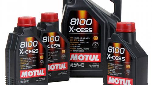 Set Ulei Motor Motul 8100 X-Cess 5W-40 5L 102