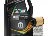 Set Ulei Motor Selenia WR Pure Energy 5W-30 5L 70205MF2EU + Filtru Ulei Oe Fiat 73500049