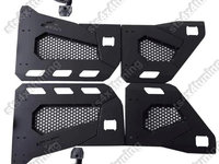 SET USI FATA SI SPATE TUBULARE[HALF DOOR] CU OGLINZI JEEP WRANGLER JL 2018-2020 [4-BUC] [V1]]