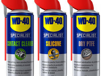 Set WD-40 Specialist Contact Cleaner 400ML 780015 + WD-40 Specialist Silicone 400ML 780019 + WD-40 Specialist Dry PTFE 400ML 780017