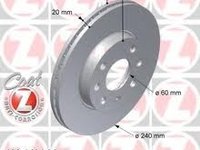 Set zimermann punte fata pt opel corsa c cu abs