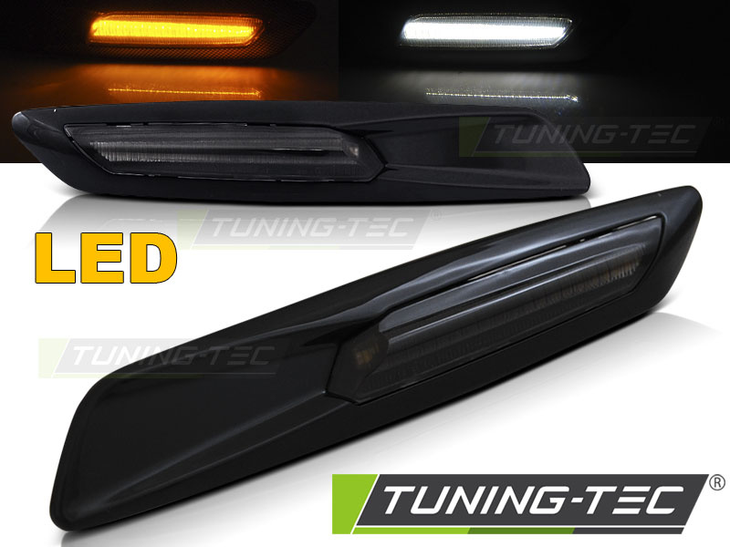 SIDE DIRECTION fumuriu Negru lucios Led F10 STYLE compatibil cu BMW E60/ E90/ E92/ E82