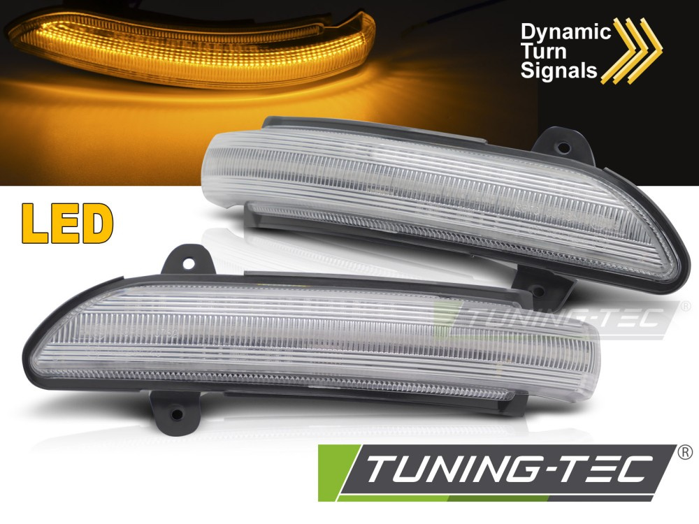 SIDE DIRECTION IN THE MIRROR WHITE Led SEQ compatibil cu MERCEDES W211 C219 W221 C216