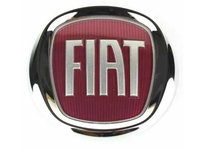 Sigla Emblema Logo FIAT 500,fata /spate, 95mm rosu,autoadeziv