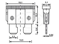 SIGURANTE FUZIBILE STANDARD 10A SET 5 BUC 690300 ALCA