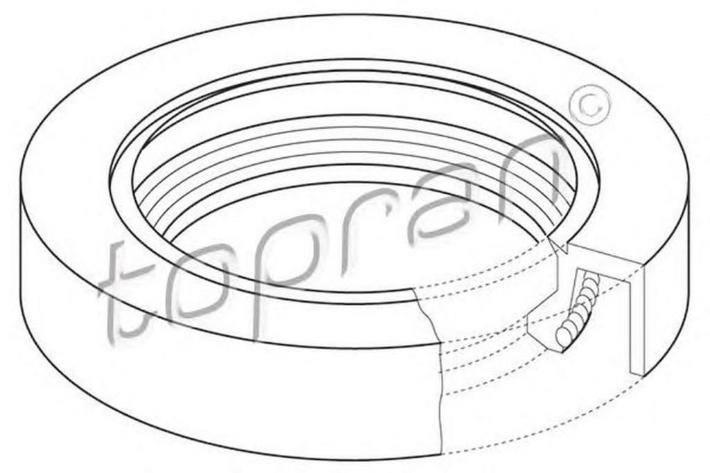 Simering Ax came FORD TRANSIT bus E TOPRAN 302428