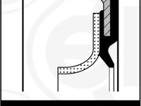 Simering, ax cu came RENAULT CLIO III (BR0/1, CR0/1) ELRING 659.160