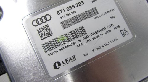 Sistem B&O Complet Audi A4 8K Sedan CAN