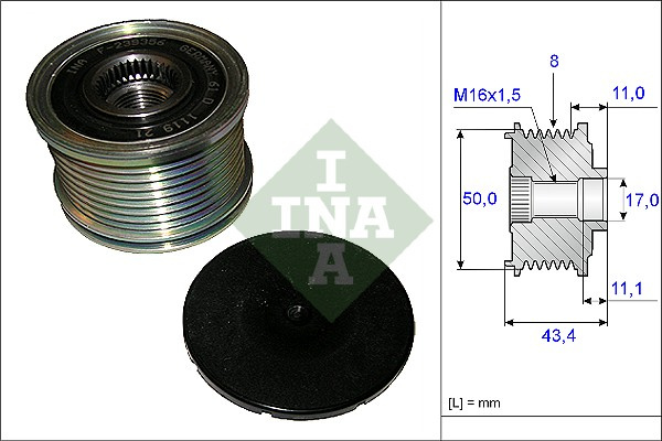 Sistem roata libera, generator (535 0108 10 535010810 INA) MERCEDES-BENZ G-CLASS|GL-CLASS|M-CLASS|R-CLASS|S-CLASS