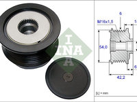 Sistem roata libera, generator (535018810 INA) OPEL,SAAB,VAUXHALL