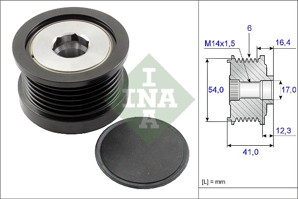Sistem roata libera, generator (535025910 INA) ALFA ROMEO,FIAT,FORD,JEEP,MAZDA,VOLVO