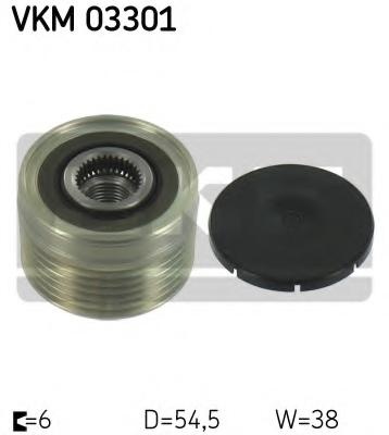 Sistem roata libera, generator Citroen RELAY bus (230P), PEUGEOT 806 (221), PEUGEOT 306 hatchback (7A, 7C, N3, N5) - SKF VKM 03301