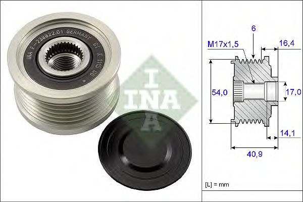 Sistem roata libera generator FIAT - Cod intern: W20204846 - LIVRARE DIN STOC in 24 ore!!!