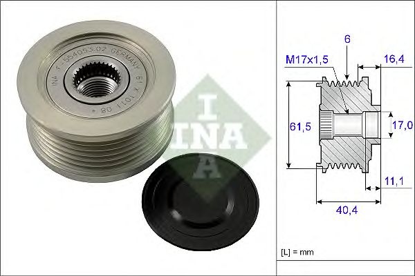 Sistem roata libera generator FIAT IDEA - Cod intern: W20204847 - LIVRARE DIN STOC in 24 ore!!!