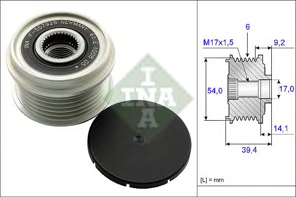 Sistem roata libera generator FIAT IDEA - Cod intern: M20437763 - LIVRARE DIN STOC in 24 ore!!!