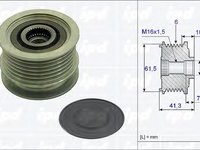 Sistem roata libera, generator FIAT STILO (192), OPEL VECTRA C, OPEL VECTRA C GTS - IPD 15-3798