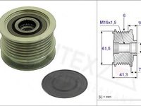 Sistem roata libera, generator FIAT STILO (192), OPEL VECTRA C, OPEL VECTRA C GTS - AUTEX 654803