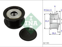 Sistem roata libera, generator FORD FIESTA VI (2008 - 2020) INA 535 0236 10
