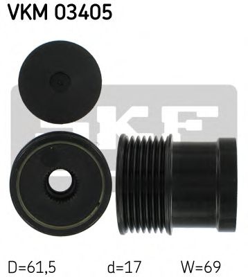 Sistem roata libera, generator FORD TRANSIT bus (FD, FB, FS, FZ, FC) (2000 - 2006) SKF VKM 03405 piesa NOUA