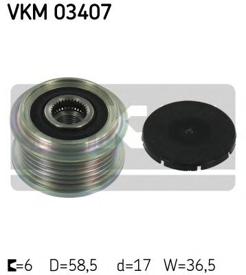 Sistem roata libera, generator FORD TRANSIT CUSTOM bus (2012 - 2016) SKF VKM 03407 piesa NOUA