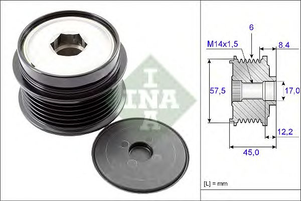 Sistem roata libera generator JEEP - Cod intern: W20204886 - LIVRARE DIN STOC in 24 ore!!!