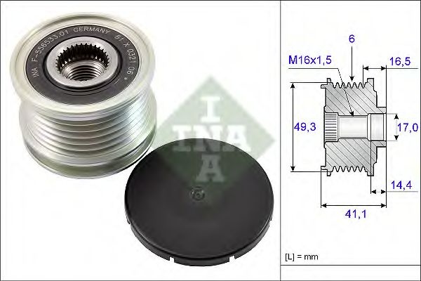 Sistem roata libera, generator MINI MINI (R56) (20