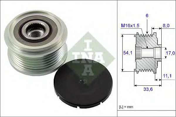 Sistem roata libera generator MINI MINI (R56) - Cod intern: M20433194 - LIVRARE DIN STOC in 24 ore!!!