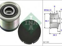 Sistem roata libera, generator MITSUBISHI SPACE STAR (DG_A) (1998 - 2004) INA 535 0030 10