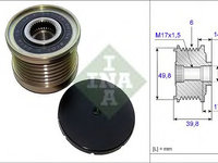 Sistem roata libera generator NISSAN QASHQAI/QASHQAI +2 (J10, JJ10) - OEM - INA: 535014610|535 0146 10 - W02353646 - LIVRARE DIN STOC in 24 ore!!!