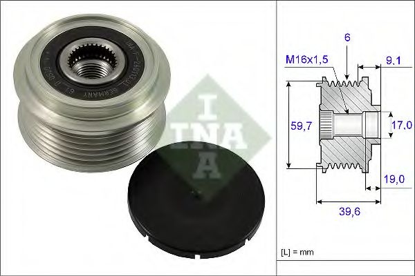Sistem roata libera, generator OPEL CORSA C (F08, 