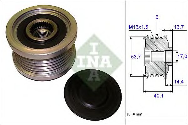 Sistem roata libera generator OPEL CORSA E Van - Cod intern: M20432967 - LIVRARE DIN STOC in 24 ore!!!