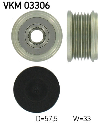 Sistem roata libera, generator SKF VKM03306 model CITROEN C4 cupe (LA_) 2004 2005 2006 2007 2008 2009 2010 2011