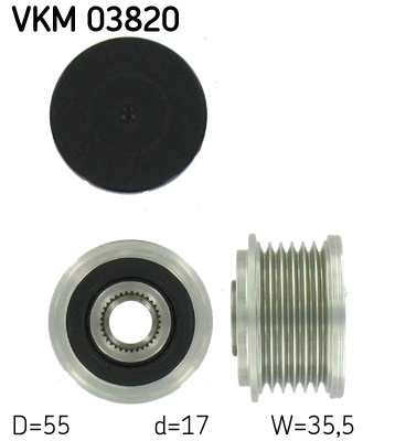 Sistem roata libera, generator SKF VKM03820 compatibil cu MERCEDES-BENZ C-CLASS T-Model (S203) 2003 2004 2005 2006 2007